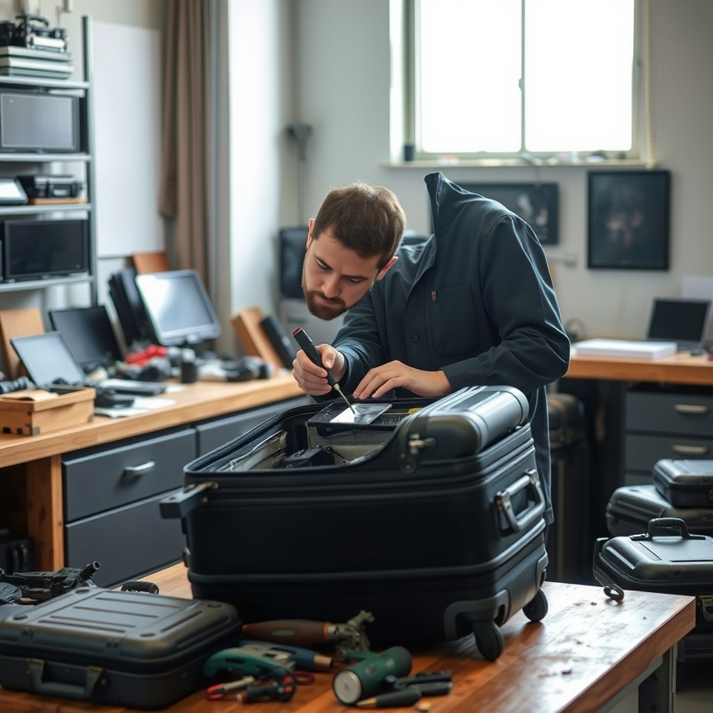 Professional luggage repair service
